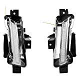 Fog Lights Compatible With 2016-2020 Chevy Camaro, ZL1 DRL Daytime Running Light Fog Lamps Clear No Turn Signal Function 2Pc ABS PC by IKON MOTORSPORTS, 2017