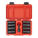 TEKTON 1/2 Inch Drive Impact Lug Nut Socket Set (9-Piece) | SID92415