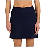 Jofit Apparel Womens Athletic Clothing Long Mina Skort for Golf & Tennis, Size Large, Midnight