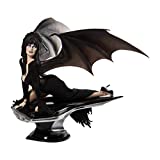 Enesco Elvira Mistress of The Dark Grand Jester Studios Deluxe 1:4 Scale Limited Edition Statue Figurine, 16 inch, Multicolor