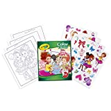 Crayola Fancy Nancy Coloring Pages & Sticker Sheets, Gift for Girls, Ages 3, 4, 5, 6, 7, Multicolor