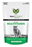 VETRISCIENCE NuCat Multi Vitamin for Cats, 30 Chews - Complete MultiVitamin Supports Skin and Coat, Immune System, Eye Sight and Everyday Wellness