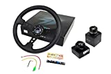 NRG Steering Wheel + Hub + Quick Release compatible with Honda Del Sol S SI VTEC 93-97