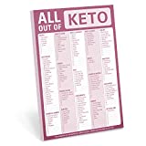 Knock Knock All Out Of Pad (Keto), Keto Diet Grocery List Note Pad, 6 x 9-inches