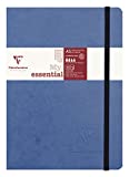 Clairefontaine 793464C A5 Age Bag Essentials Thread, Bound Notebook, Lined, 192 Pages, Blue