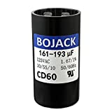 BOJACK 161-193 uf/MFD 125 VAC ±20% 50/60 Hz CD60 Round Motor Well Pump Start Capacitor