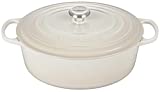 Le Creuset Enameled Cast Iron Signature Oval Dutch Oven, 8 qt., Meringue