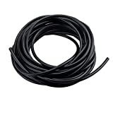 AQUANEAT 25 Feet Aquarium Airline Tubing, Standard 3/16” Tubing for Fish Tank Air Pump (Black)