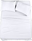 Utopia Bedding Full Bed Sheets Set - 4 Piece Bedding - Brushed Microfiber - Shrinkage and Fade Resistant - Easy Care (Full, White)