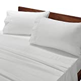 Bedsure White Sheets Full Size - Soft 1800 Bedding Microfiber Sheets Full Size Bed, 4 Pieces Bed Sheets Full