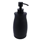 Soap Dispenser, Matte Black Stainless Steel Metal Pump Hand soap Bottle, Rust-Proof Bathroom Soap Dispenser, Suitable for for Bathroom, Bedroom and Kitchen(13.5 Ounce / 400ML)