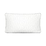 Coop Home Goods - Cooling Pillowcase for Hot Sleepers - Lulltra Cool Technology - Bamboo Derived Viscose Rayon and Jacquard - Smooth Breathable Both Sides Pillow Case Hidden Zipper (Queen)