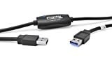 Plugable USB 3.0 Transfer Cable, Unlimited Use, Transfer Data Between 2 Windows PC's, Compatible with Windows 11, 10, 8.1, 8, 7, Vista, XP, Bravura Easy Computer Sync Software Included