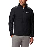 Columbia Men's Standard Ascender Softshell Front-Zip Jacket, Black/Black, Medium