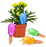 Pricetail Self Watering Spike Planter Drip Irrigation Watering Spikes Moist Roots for Plant Healthier Self Watering Plant Automatic Dripper Watering Bird Reservoir 4 Packs