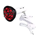 Red Light Therapy Lamp-54W 18 LED Infrared Light Therapy Device with Adjustable Socket Clamp, 660nm Red and 850nm Near Infrared Red Led Light for Skin and Pain Relief (54W)