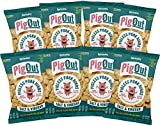 Outstanding Foods Salt and Vinegar PigOut Pigless Pork Rinds Plant-Based Snacks 1oz (8-Pack)