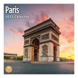 2022 Paris Monthly Wall Calendar by Bright Day, 12 x 12 Inch, European Travel Destination French