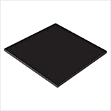 Expanded PVC Sheet 12" x 12" Black Printable Rigid PVC Board Sintra, Celtec, Plastic Board Sheet Ideal for Signage, Displays, Durable Plastic Sheet Waterproof for Outdoor (Black (1/4"), 1-Pack)