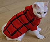 Upaw Turtleneck Dog Argyle Sweater for Small Dogs Cat