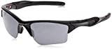 Oakley Men's OO9154 Half Jacket 2.0 XL Rectangular Sunglasses, Polished Black/Black Iridium, 62 mm