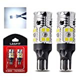 LASFIT 921 912 LED Bulb Canbus Ready T15 Error Free LED Backup Reverse Light Easy Installed 904 916 917 920 906 W16W 2835 2023 Exterior Replacement Upgraded Version 6000k White (2 Pack)