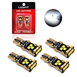 LASFIT 4-Pack 921 912 T15 W5W LED Bulbs Error Free Super Bright Cargo Area and Backup Light White