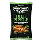 Pork King Good Dill Pickle Pork Rinds (Chicharrones) (4 Pack) Keto Snacks