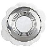 Mabeeze Steamer Ring Stainless Steel Adapter fits 8 to 13 inches Steamers and Pots, for Bamboo Baskets and Steamer Pots - 10 Paper Liners included