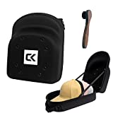 Kelvin&Celsius Easy to Carry Hat Travel Box, Suitable for Most Baseball Cap Storage, The Baseball Cap Box Can Accommodate Up to 6 Hats, Hat Travel Box with Shoulder Strap and Cleaning Brush