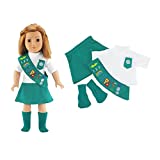Emily Rose 18 Inch Doll Jr Junior Girl Scout Inspired Outfit for American Girl Doll Clothes | Dolls Clothes for American Girl Doll Clothes for Our Generation | Gift-Boxed!