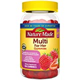 Nature Made Multivitamin for Her Gummies, Multivitamin for Women, 13 Key Nutrients to Help Support Immune & Bone Health, Energy Metabolism, Excellent Source of Folic Acid, 150 Multivitamin Gummies