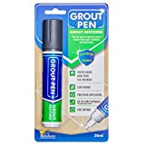 Grout Pen Dark Grey Tile Paint Marker: Waterproof Tile Grout Colorant and Sealer Pen - Dark Grey, Wide 15mm Tip (20mL)