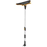 True Temper ABTT5212 Telescoping Scratch-Free End Scraper and Cushioned Grip, 52-Inch Snow Brush