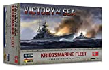 WarLord Victory at Sea German Kriegsmarine Starter Fleet for Victory at Sea WWII Table Top Battleship Plastic Model Kit 742411001 , Grey