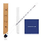 Circrane 0-200 Proof & Tralle Alcohol Hydrometer, Accurate Tester for Liquor, Distilling Moonshine Alcoholmeter