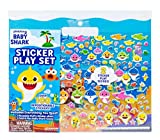 Baby Shark Sticker Play Set by Horizon Group USA Includes Over 100 Reusable Puffy Stickers & 1 Fold & Play Scene, Multicolored