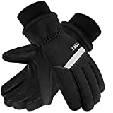 XTSZX Winter Warm Gloves for Men Women Waterproof &Windproof 3M Thinsulate Ski Gloves Touchscreen Cold Weather Snow Gloves for Cycling Skiing Hiking (Medium, Black)