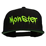 e4Hats.com Halloween Monster Embroidered Snapback Cap - Black OSFM
