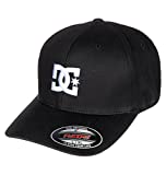 DC mens Star Flexfit Hat Baseball Cap, Black, Large-X-Large US