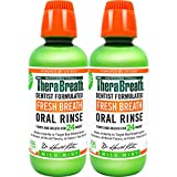 TheraBreath Fresh Breath Dentist Formulated 24-Hour Oral Rinse, Mild Mint, 16 Ounce (Pack of 2)