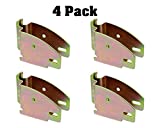 ABN E Track Wood Beam Socket Fittings - 4 Pack Wood Beam Brackets E Track Accessories Cargo Storage Lumber Bracket