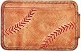 Rawlings Baseball Stitch Front Pocket Wallet (Tan)