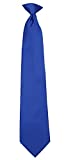 CLIPON-ADF-3 - Mens Solid Color Clip On Easy to Remove Clip Necktie Ties