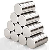 FINDMAG 50 Pcs 6 x 3 mm Fridge Magnets, Multi-Use Refrigerator Magnets, Magnets for Whiteboard, Neodymium Magnet, Small Magnets, Round Magnets, Mini Magnets, Office Magnets, DIY Magnets