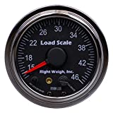 510-46-C Chrome Interior Analog Onboard Load Scale - For Tandem Axle Air Suspensions with One Height Control Valve - 7 Color LED