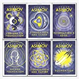 Isaac Asimov foundation series 6 books collection set - (foundation,foundation and empire,second foundation,prelude to foundation,foundation and Earth,foundation’s edge)