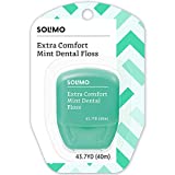 Amazon Brand - Solimo Extra Comfort Mint Dental Floss, 40 M