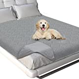 Waterproof Dog Bed Cover Pet Blanket Sofa with Non-Skid Bottom, Couch Cover for Dogs, Mattress Protector Furniture Protector(52" X 82")