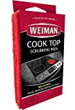 Weiman Cook Top Scrubbing Pads – Gently Clean and Remove Burned-on Food from All Smooth Top and Glass Cooktop Ranges, 3 reusable pads